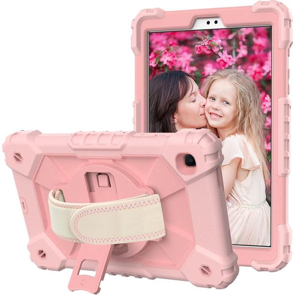 Custodia Per Ipad 6/5 9,7" Con Supporto E Tracolla Rosa"-image