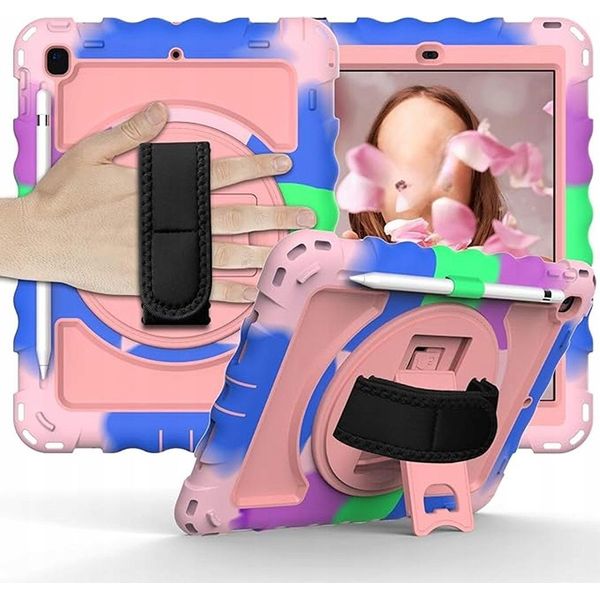 Custodia Per Ipad 6/5/Pro 9,7" Con Supporto E Tracolla Colorata"-image
