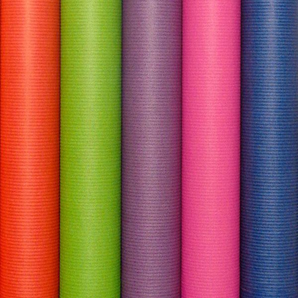 Carta Da Regalo Colorata Da Assortimento Di Carta Kraft - 200 X 70 Cm - 3 Rotoli-image