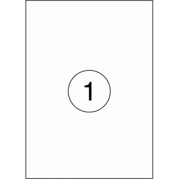 Etichette Autoadesive Benza Su Foglio A4 - 210 X 297 Mm - 1 Adesivo Per Foglio - 25 Fogli-image