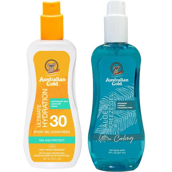 Gel A Spruzzo Australian Gold Con SPF30 + Filtro Gel Di Congelamento Aloe-image