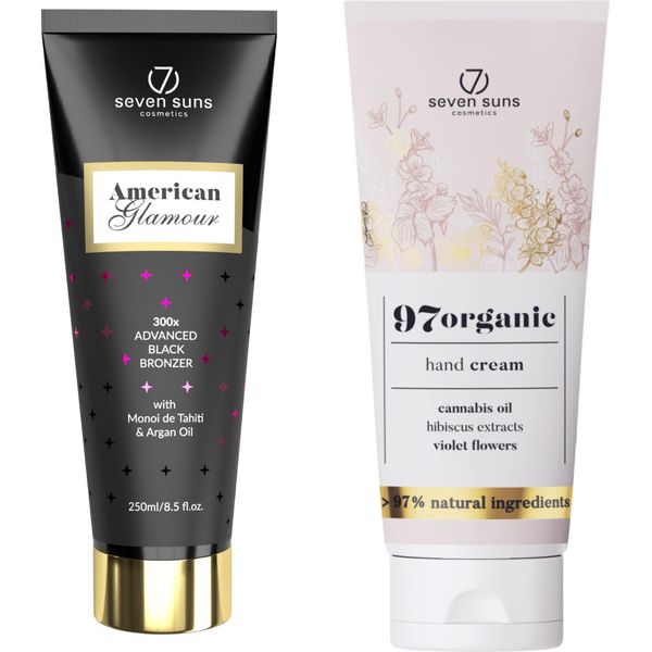 7Suns American Glamour Strong Bronzer 250Ml + Crema Mani 75Ml In Omaggio-image