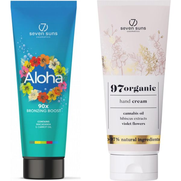 7Suns Aloha Bronzer 90X Bronzing Boost 250Ml + Crema Mani 75Ml In Omaggio-image