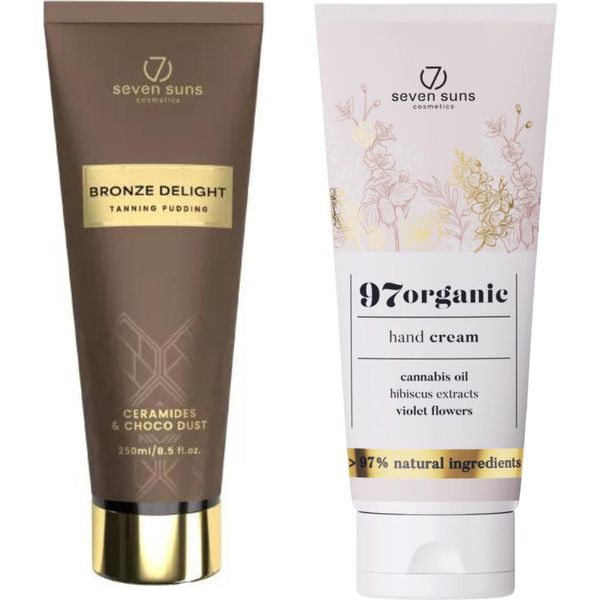 Budino Abbronzante 7Suns Bronze Delight 250 Ml + Crema Per Le Mani 75 Ml In Omaggio-image