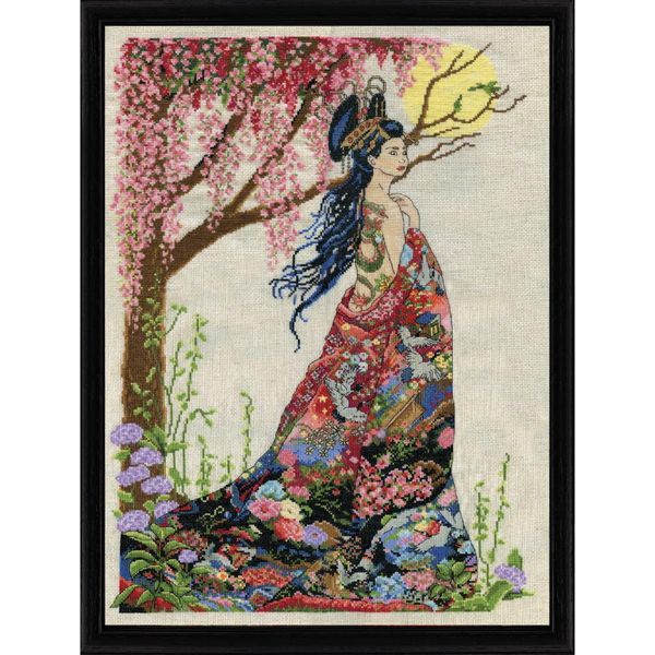 Kit Punto Croce Contato Design Works "Queen Of Silk"", 40X56Cm"-image