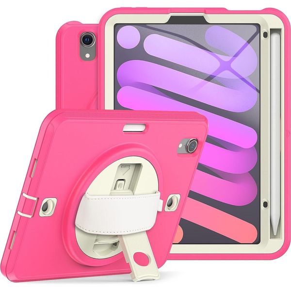 Custodia Per Ipad Mini 6 8,3" Con Supporto E Tracolla Rosa"-image