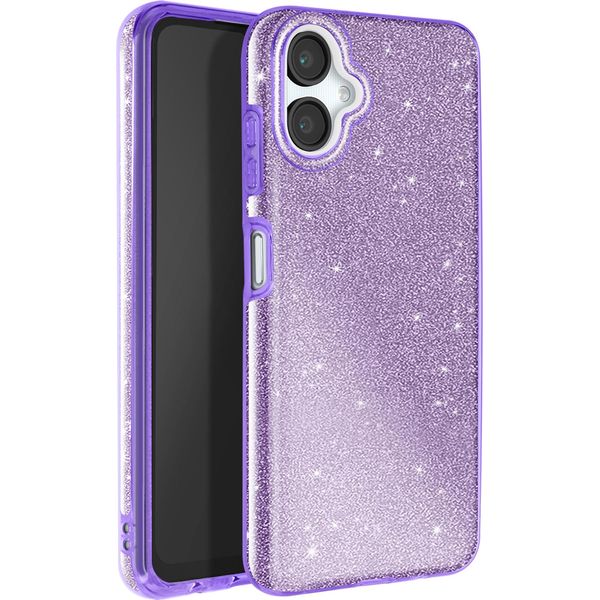 Avizar, Custodia Glitterata Per Samsung Galaxy A06 Antiurto Scintillante, Viola-image