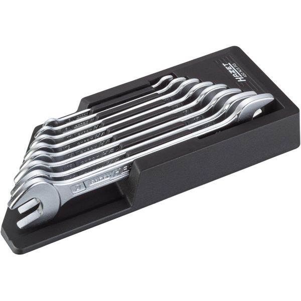 Hazet 450N/8RS Set Di Chiavi A Doppia Mappa ∙ Profilo Esagonale Esterno ∙ 6 X 7 - 21 X 22 ∙ Numero Di Utensili: 8-image