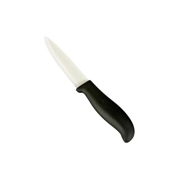 My Basics JKT335 Mb Coltello Multiuso In Ceramica 12,5 Cm, Bianco/Nero-image