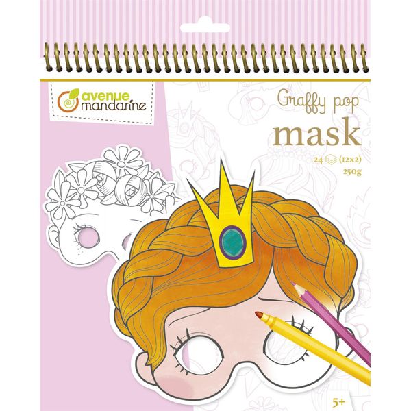 Avenue Mandarinegy021O Avenue Mandarine Maskenmalbuch "Ragazza"""-image