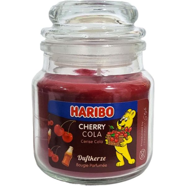 Candela Profumata Haribo Cherry Cola Mini, Candela In Barattolo, Profumo Di Cola E Ciliegia, 85 G-image
