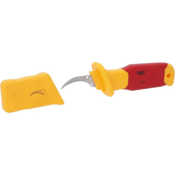 Ks Tools Coltello Per Cavi Con Isolamento Protettivo E Lama A Uncino 200 Mm - 117.5601-image