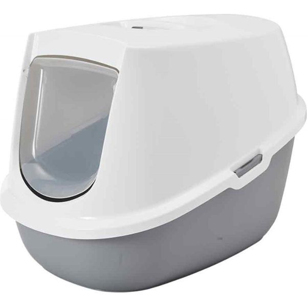 Savic Katzentoilette "Robin"" Cool Grau 54,5 X 39 X 39 Cm"-image