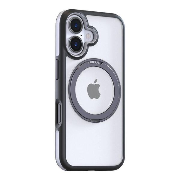 Torras Ostand R Fusion Case For Iphone 16 Plus (Black)-image
