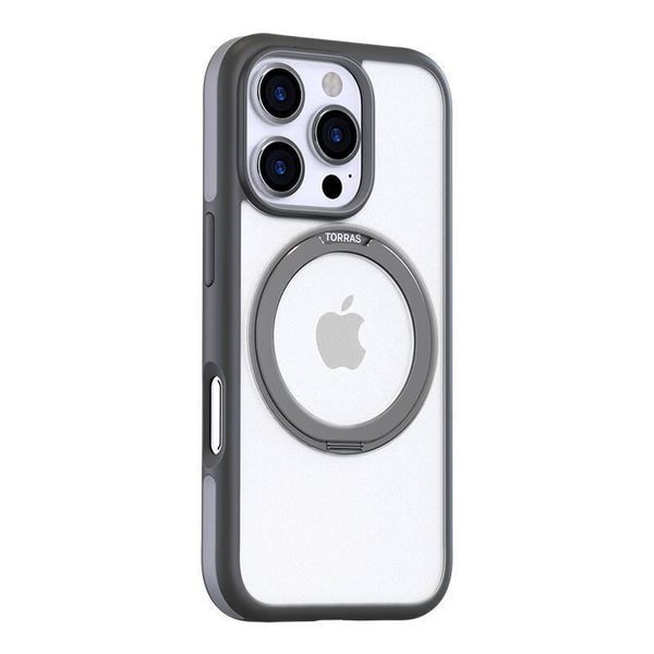 Torras Ostand R Fusion Case For Iphone 16 Pro (Gray)-image