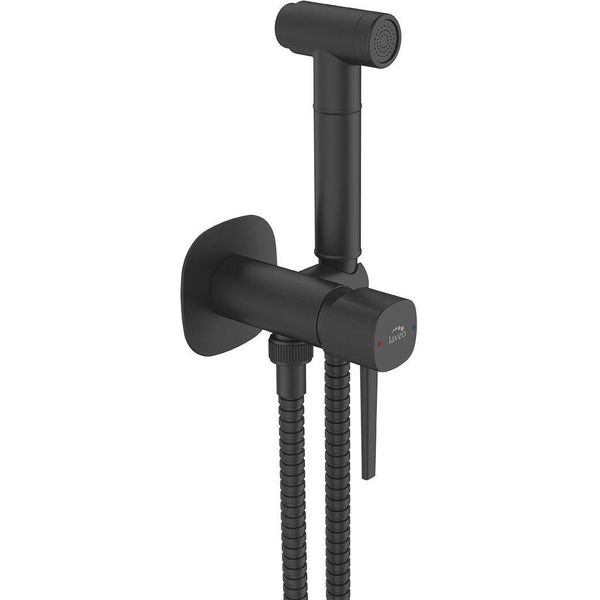 Miscelatore Da Incasso Per Bidet Con Set Doccia Nero Laveo Pola-image