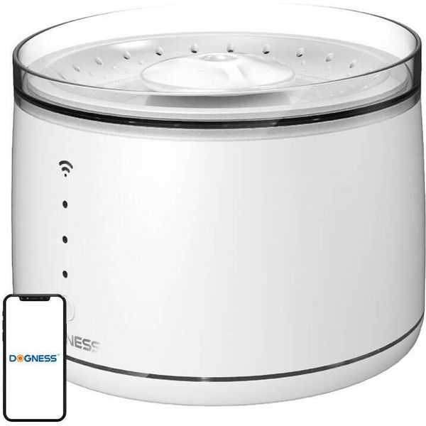 Dogness D07 Fontana Intelligente/Abbeveratoio Per Cani E Gatti Da 1,8 Litri (Bianco)-image