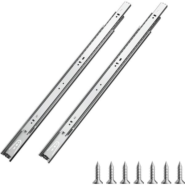 Guide Per Cassetti Vevor, 50 Cm, Robuste Guide Per Cassettiere Con Montaggio Laterale, Guide Per Cassetti Per La Sostituzione Fai Da Te-image
