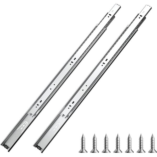 Vevor Guide Per Cassetti 55 Cm Robuste Guide Laterali Per Cassettiere, Guide Per Cassetti Per La Sostituzione Fai Da Te-image
