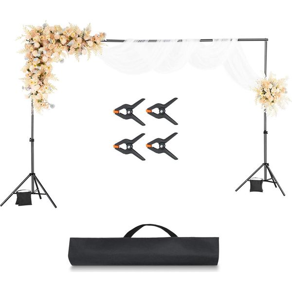 Supporto Per Sfondo Vevor, Supporto Per Sfondo Fotografico Regolabile (Tela Di Sfondo: 198 X 300 Cm), Supporto Per Schermo Per Fotografia Di Prodotto, Fotografia In Studio-image
