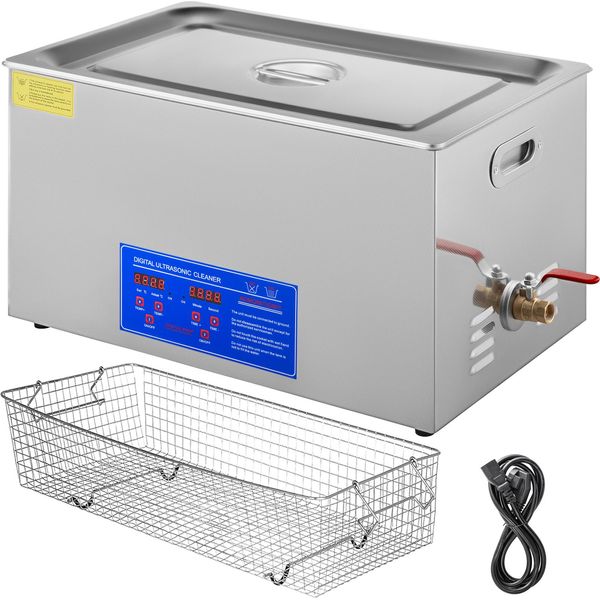 Succebuy 22L Pulitore Ad Ultrasuoni In Acciaio Inox Riscaldatore Digitale Timer Gioielli Macchina Di Pulizia Per Uso Commerciale Casa (22L)-image