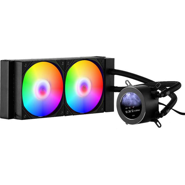 Raffreddatore A Liquido Per Cpu Vevor, Raffreddatore Ad Acqua Per Cpu Aio - Ventola Pwn Da 120 Mm E Pompa, Sistema Di Raffreddamento Ad Acqua Per Pc Per Intel 115X/1366/2011/1700/1200, Amd AM4/AM5-image