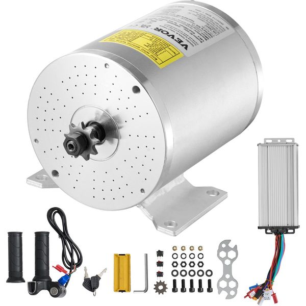 Vevor 2000W Kit Motore Elettrico Brushless Dc - 48 V 4300 Rpm Motore Per Kart, E-Bike, Moto, Scooter, Fai Da Te-image