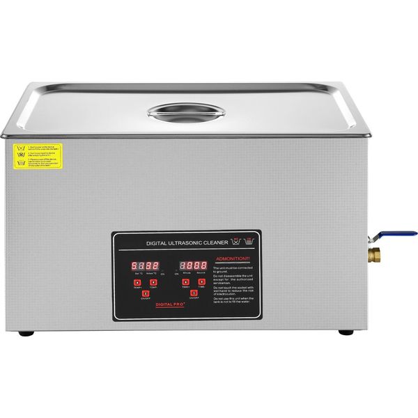 Succebuy Pulitore Ad Ultrasuoni Con Timer Digitale E Riscaldatore, Macchina Per La Pulizia Sonica Professionale Da 30 L In Acciaio Inox Per Gioielli, Occhiali, Orologi, Anelli, Piccole Parti E Schede Elettroniche-image
