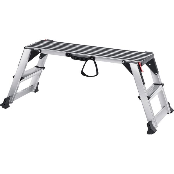 Succebuy Piattaforma Di Lavoro Pieghevole Da, Portata 300 Kg, Scala Di Costruzione A Secco In Alluminio, Banco Di Lavoro Robusto Con Piedini Antiscivolo, Ideale Per Lavare, Pulire, Verniciare E Decorare Veicoli-image
