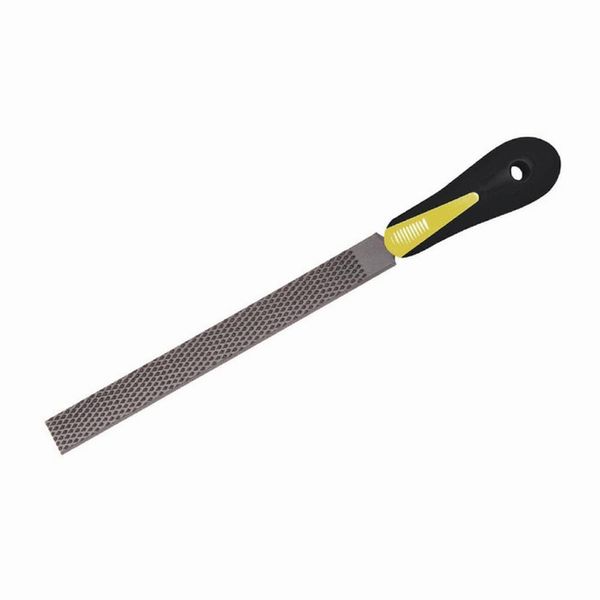 Ironside 135-020 Raspa Piatta 200 Mm Bast. Manico Bicomponente, Nero/Giallo/Grigio-image