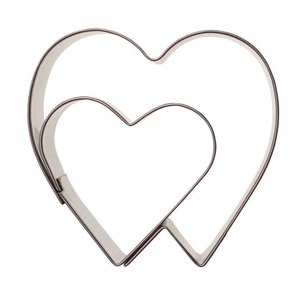 Westmark 36562291 Tagliabiscotti A Doppio Cuore | Lavabile In Lavastoviglie | 6,5 Cm-image