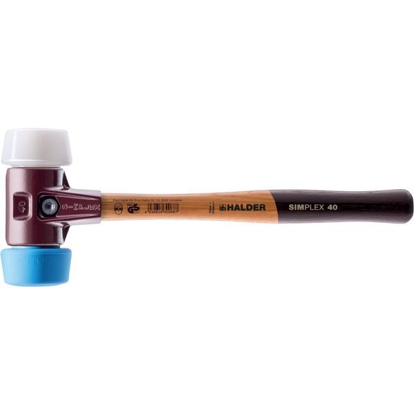 Halder Simplex 3017.051 Soft-Face Hammer Ergonomic Handle, Semihard, Soft 680 G 330 Mm 1 Pc(S)-image