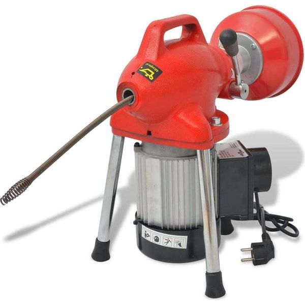 Vidaxl Macchina Per La Pulizia Dei Tubi 250W 12,5Mx16Mm / 4,5Mx9,5Mm-image