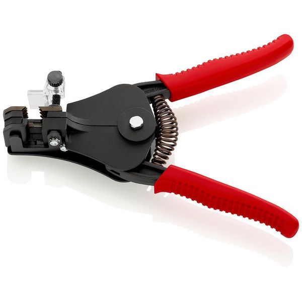 Knipex 12 11 180 Ean Spelafili Con Lame Sagomate E Manici In Plastica, Laccati Neri 180 Mm-image