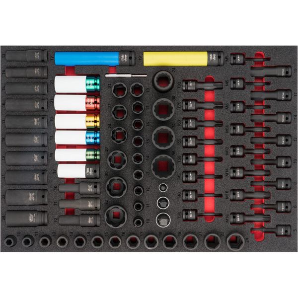 Vigor V6811 Set Di Chiavi A Bussola ∙10 - 36 - T10 - T40 ∙ Numero Di Utensili: 80-image