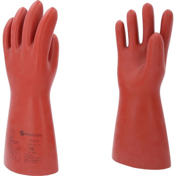 Ks Tools Guanto Di Protezione Per Elettricisti Con Protezione Meccanica E Termica Taglia 10 Classe 3 Rosso - 117.0096-image