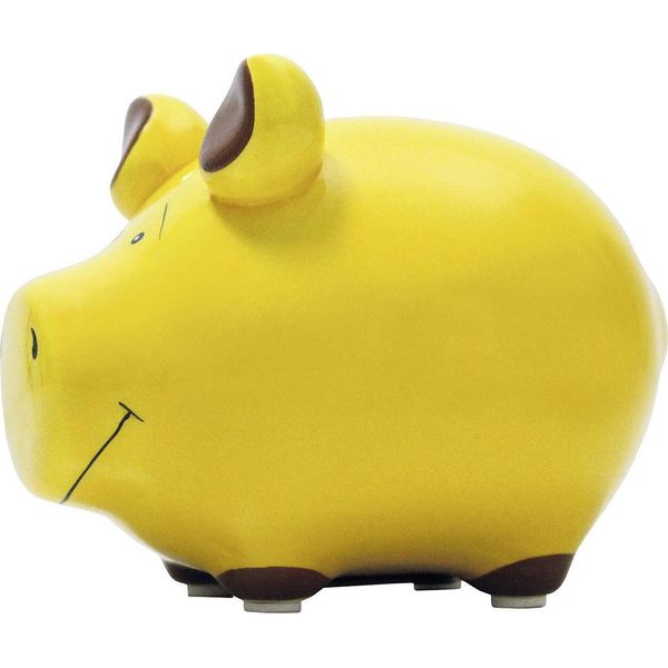 KCG-DAS Markenschwein Kcg Salvadanaio Giallo 12X10Cm 408661-image