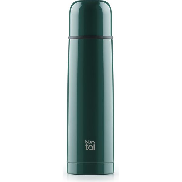 Borraccia Thermos Blumtal® Da 350 Ml Verde Scuro - Senza Bpa, A Prova Di Perdite, In Acciaio Inox, Per Bevande Calde E Fredde-image