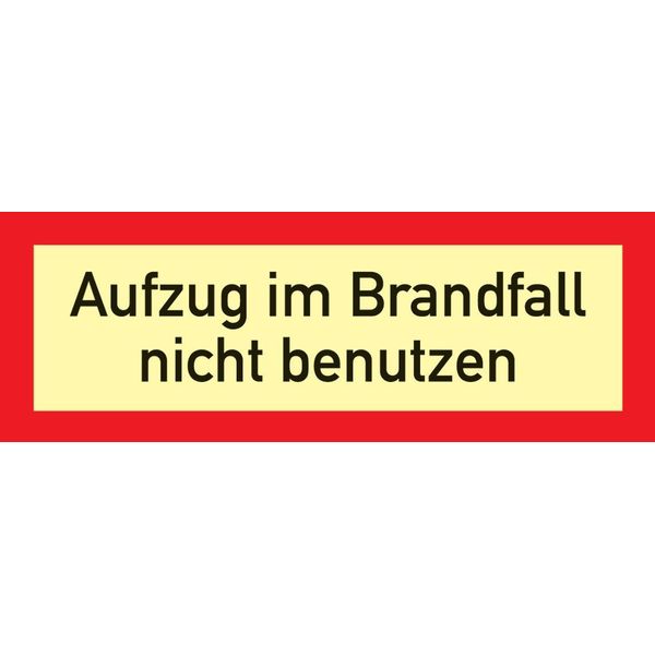 Cartello Antincendio Din 4066 L297Xw105Mm Sollevare In Caso Di Incendio N.Use Ku.-image