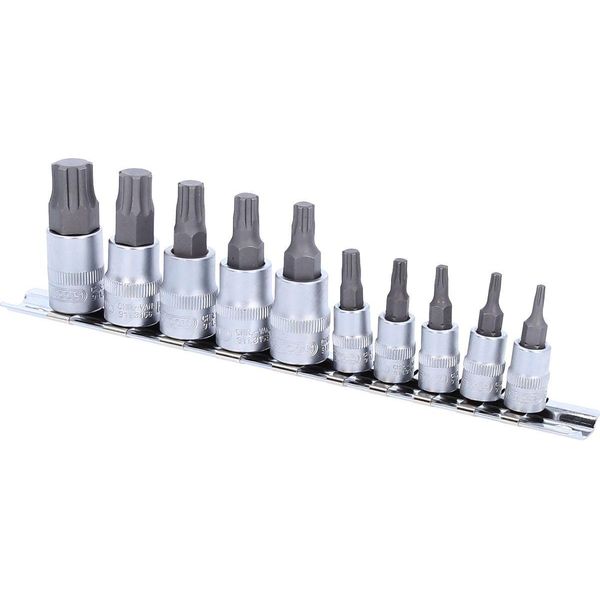 Ks Tools Set Di Bussole Da 1/4"+3/8"" Torxplus 10 Pz. IP10-IP60 - 911.3140"-image