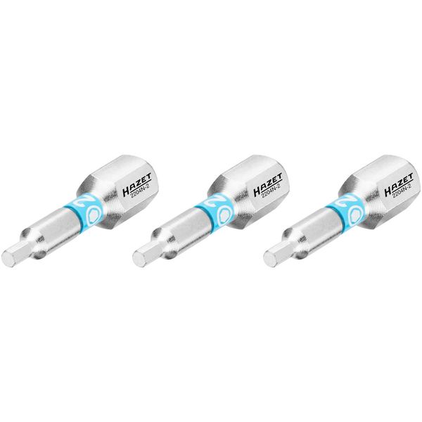 Bit 2204N-2/3 ∙ 1/4 Di Pollice (6,3 Mm) Esagono Pieno ∙ Profilo Esagonale Interno ∙ 3 Pezzi ∙ Sw 2 Mm-image