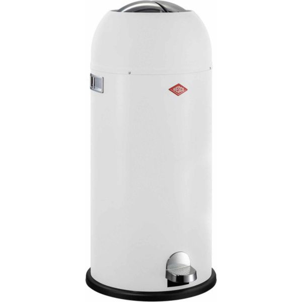 Wesco Kickmaster Maxi, Cestino Per Rifiuti, 40 Litri Bianco Opaco-image