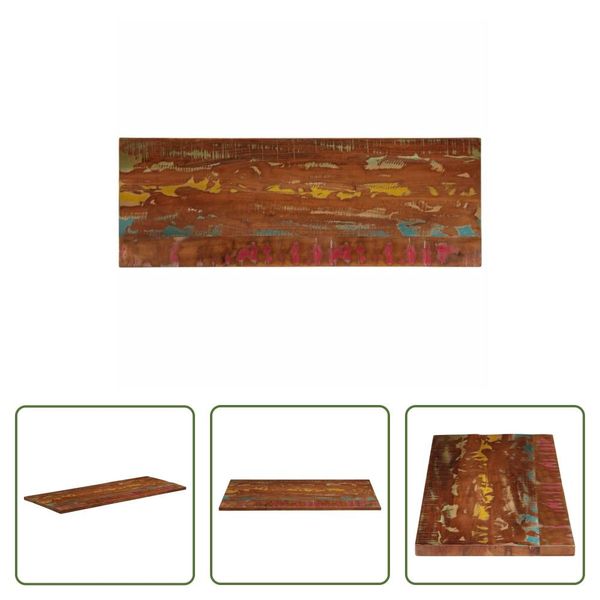 The Living Store Piano D'appoggio 140X50X3,8 Cm Rettangolare In Legno Massiccio Antico-image