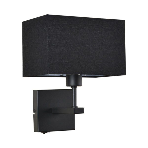 Italux Norte Lampada Da Parete Moderna Nera Opaca WL-1122-1-A-BM-RC-BL-image