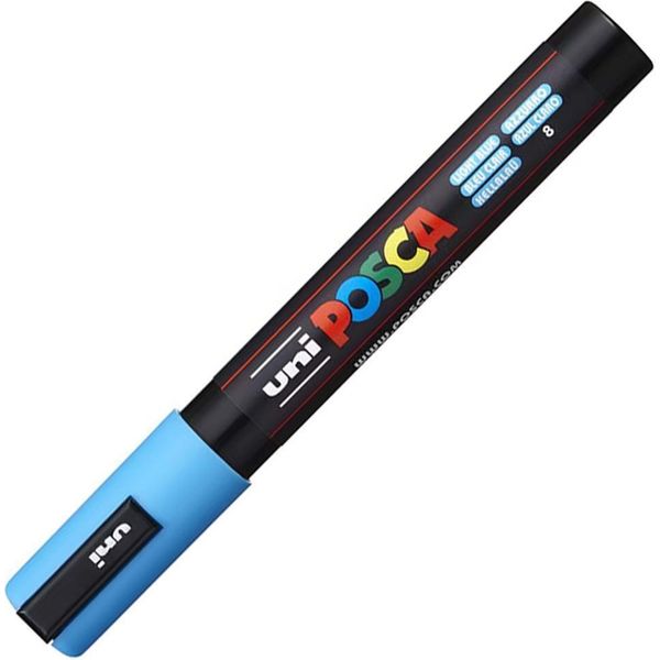 Posca - Posca PC5M M Azzurro Blu | 1 Pezzo | 6 Pezzi-image