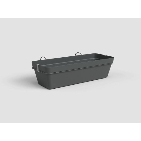 Artevasi - Set Balcone Capri Re 50 Cm V2 Antracite 50,2 X 28,5 X H20 Cm - 1,45 L-image