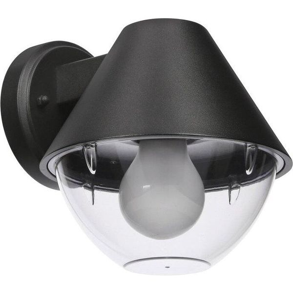 Lampada Da Parete Per Esterni Cono Nero 1Xe27 40W Hendera Candellux-image