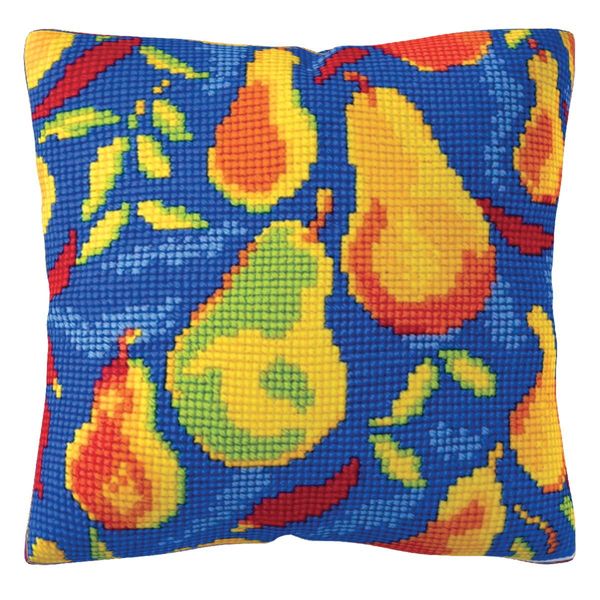 Confezione Di Cuscini Da Ricamo A Punto Croce Cda "Pattern Pears"", Stampati, 40X40Cm"-image