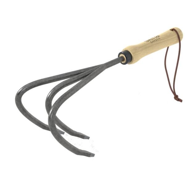 Coltivatore A Mano Siena Garden Forgiato Premium A 3 Denti Con Manico In Frassino100-image