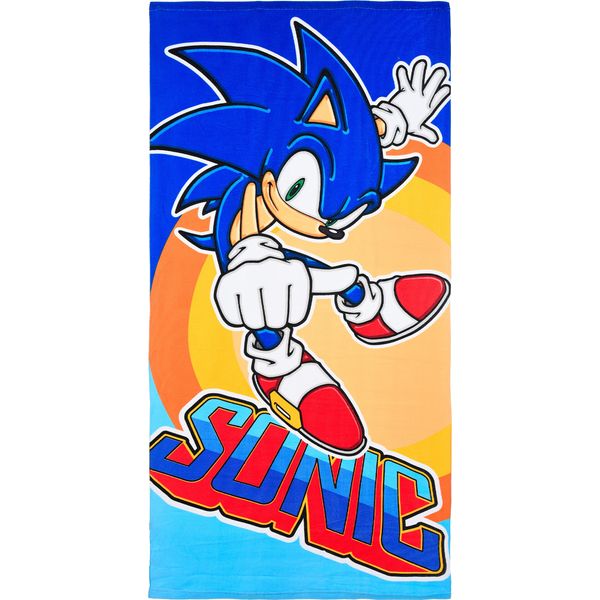 Sonic The Hedgehog Asciugamano Bambini Telo Mare Ragazzi Telo Bagno-image